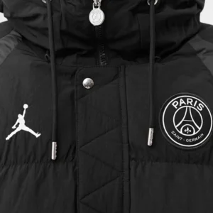 Jordan X Paris Saint Germain Black Puffer Jacket On Sale