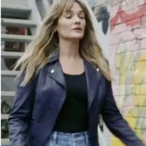 June Butler Alert Missing Persons Unit Black Leather Jacket For Women