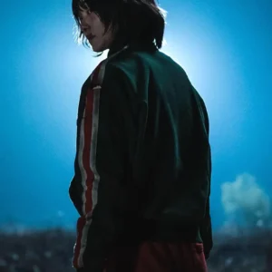 Jung Ji an A Shop for Killers 2024 Green Track Jacket On Sale