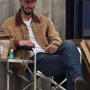 Keanu Reeves Rocks Work Coat