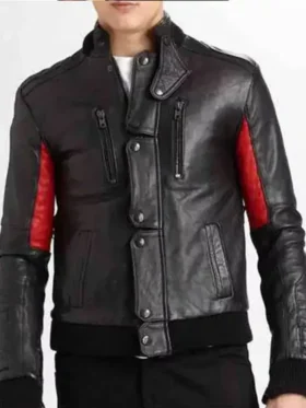 Kid Cudi Surface to Air Black Leather Jacket