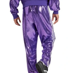 Korn Adidas Purple Tracksuit back trouzer