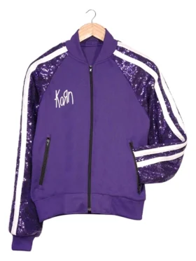Korn Adidas Purple Tracksuit front