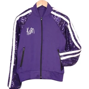 Korn Adidas Purple Tracksuit front