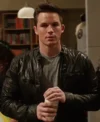 Liam Court 90210 S05 Black Leather Jacket