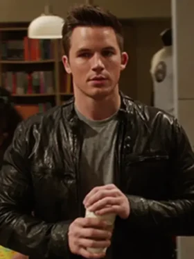 Liam Court 90210 S05 Black Leather Jacket