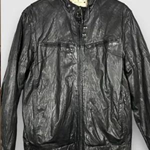 Liam Court 90210 S05 Black Leather Jacket For Men