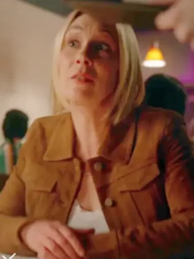 Lisa Weil The Cleaning Lady S03 Suede Trucker Jacket