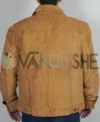Lisa Weil The Cleaning Lady S03 Suede Trucker Jacket back