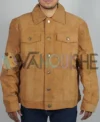 Lisa Weil The Cleaning Lady S03 Suede Trucker Jacket front