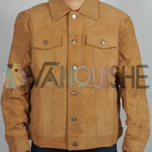 Lisa Weil The Cleaning Lady S03 Suede Trucker Jacket front