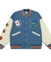 Lucky Blue Varsity Patch Jacket