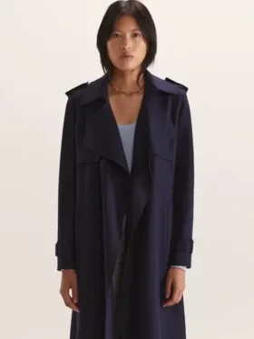 Lucy Lawless My Life is Murder S04 Long Coat