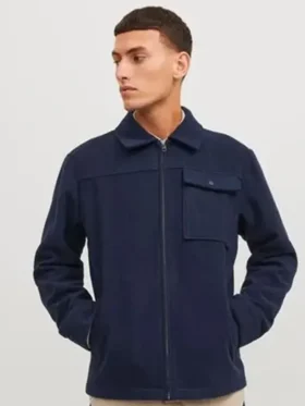 Marcus Payne Hudson and Rex S06 Wool Zip Up Shacket