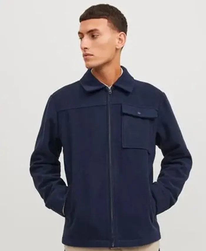 Marcus Payne Hudson and Rex S06 Wool Zip Up Shacket
