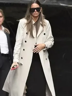 Margo Martin 2024 White Trench Coat For Sale