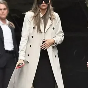 Margo Martin 2024 White Trench Coat For Sale