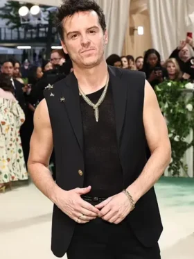 Met Gala 2024 Andrew Scott Black Sleeveless Blazer