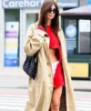 Met Gala 2024 Emily Ratajkowski Burberry Trench Coat For Women