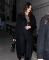 Met Gala 2024 Kaia Gerbers Black Trench Coat For Sale