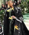 Met Gala 2024 Queen Latifah Long Floral Coat