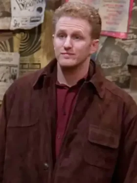 Michael Rapaport Friends Brown Suede Jacket