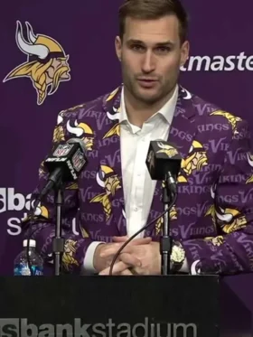 Minnesota Vikings Kirk Cousins Purple Blazer