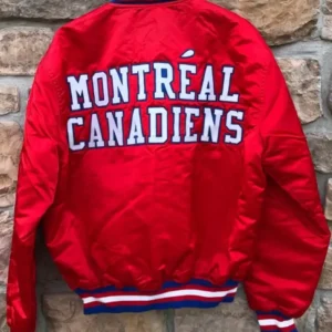 Montreal Canadiens 1993 Stanley Cup Satin Jacket Back