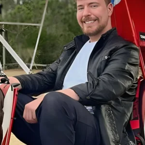 Mrbeast Black Real Leather Jackets