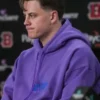 NFL Cincinnati Bengals Joe Burrow Purple Hoodie