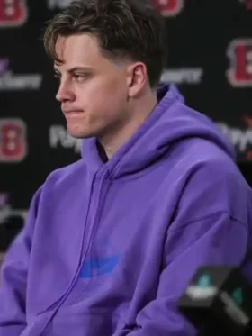 NFL Cincinnati Bengals Joe Burrow Purple Hoodie