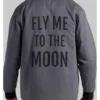 Nasa Fly Me to the Moon Bomber Jacket Backside