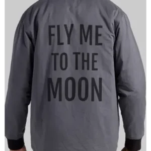 Nasa Fly Me to the Moon Bomber Jacket Backside