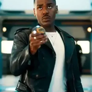 Ncuti Gatwa Doctor Who Fifteenth Doctor Biker Leather Jacket