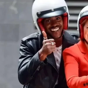 Ncuti Gatwa Doctor Who Fifteenth Doctor Biker Leather Jacket For Sale