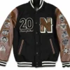 Negro League Black and Brown Baseball Varsity Jacket