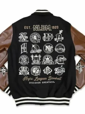 Negro League Black and Brown Baseball Varsity Jacket For Sale