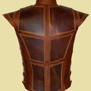 Nellie Medieval Brown Leather Vest