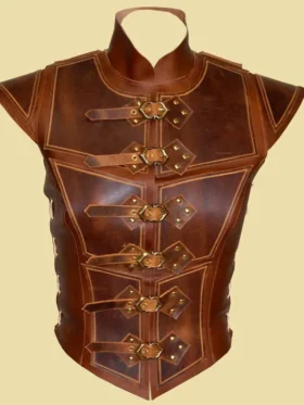 Nellie Medieval Leather Vest Women