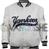 New York Yankees 90s White Varsity Jacket front