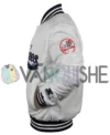 New York Yankees 90s White Varsity Jacket left