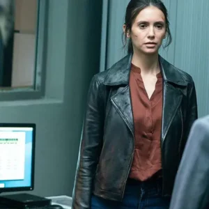 Nina Dobrev The Bricklayer 2024 Leather Jacket 