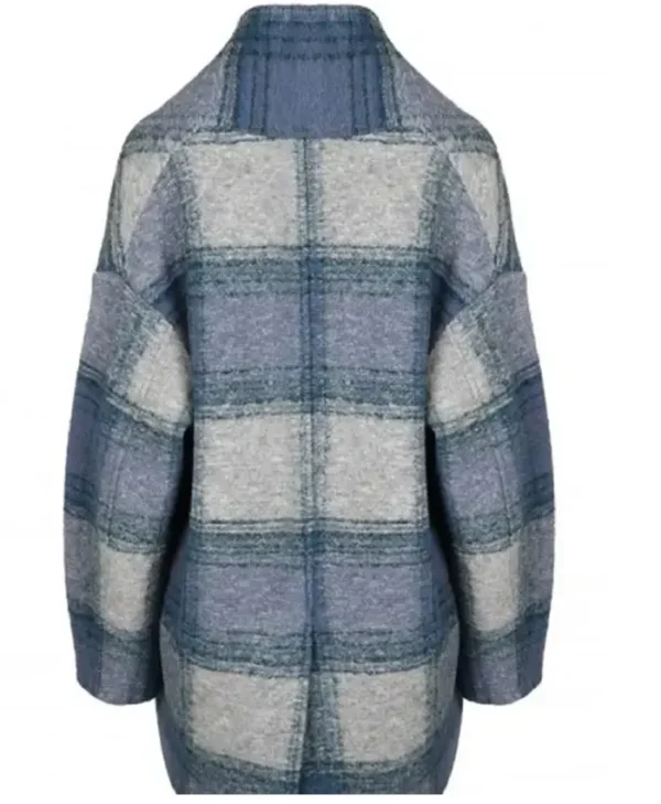 Nine Per­fect Strangers Nicole Kid­man Plaid Coat Back