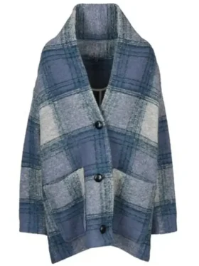 Nine Per­fect Strangers Nicole Kid­man Plaid Coat For Sale