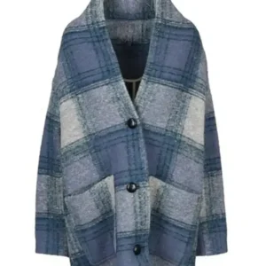 Nine Per­fect Strangers Nicole Kid­man Plaid Coat For Sale