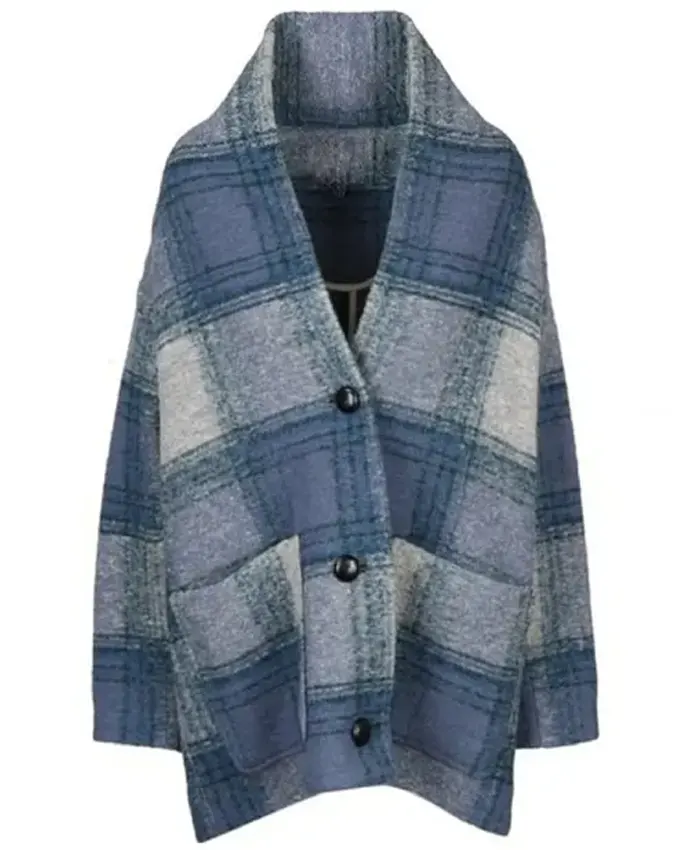 Nine Per­fect Strangers Nicole Kid­man Plaid Coat For Sale