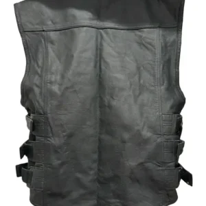 Norma Street & Steel Anarchy Leather Vest back