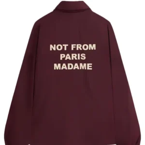 Not from Paris Madame Maroon Jacket back