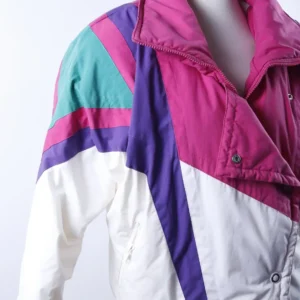 Order Asymmetrical Zipper 80s Parachute Jacket