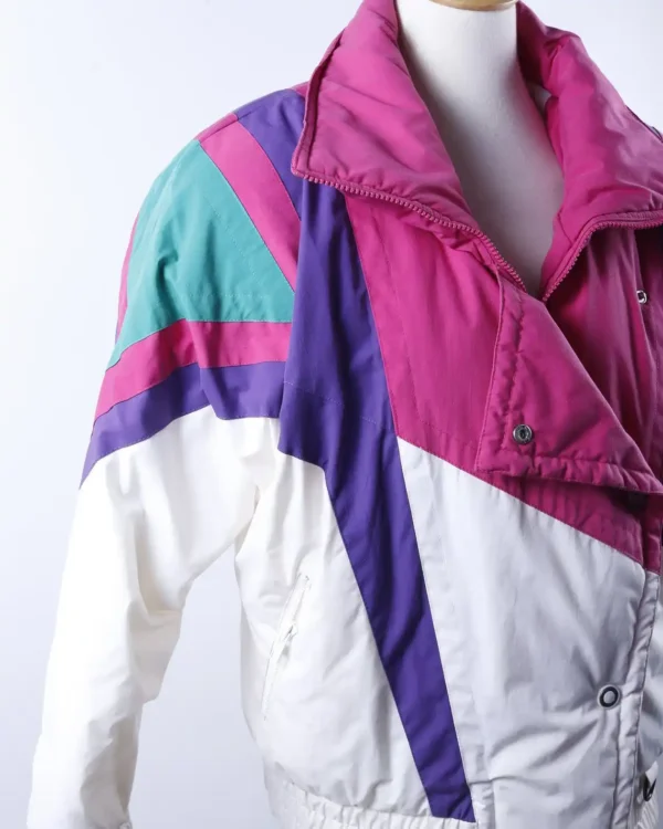 Order Asymmetrical Zipper 80s Parachute Jacket